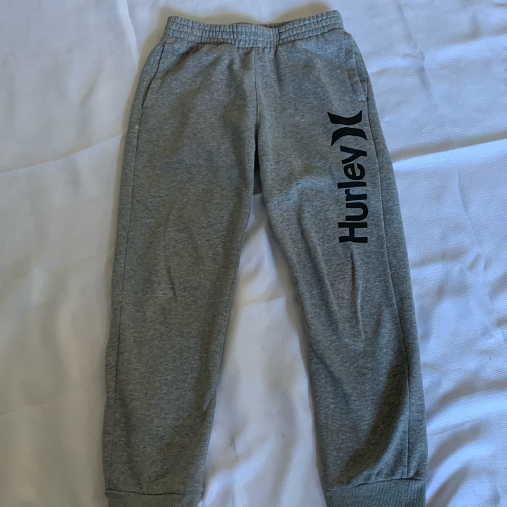 Like new grey Hurley boys sweat pants